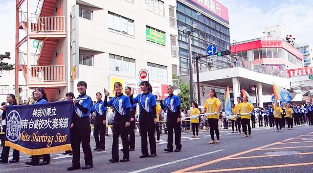 北口パレード　神奈川県立湘南台高等学校吹奏楽部 White Shooting Stars