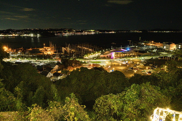 江の島ヨットハーバーの夜景